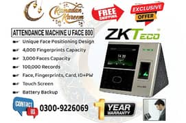 ZKTeco UFace-800 (Retina Based) Attendance Machine