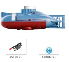 Imported Mini RC Submarine Remote Control Boat Waterproof Toy for Kids