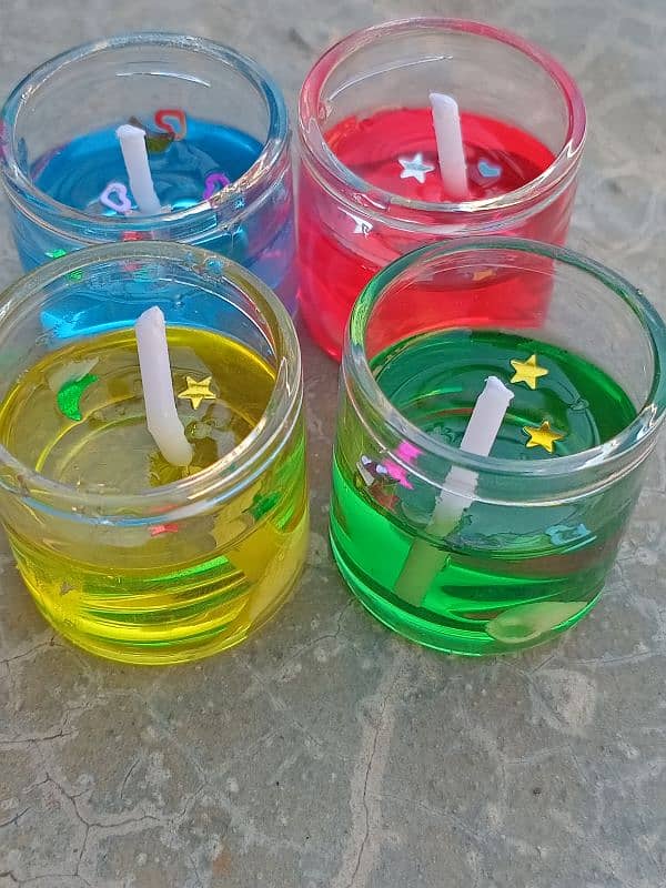 pack of 6 Home decoration glass candles Brighten your day with eleganc 4