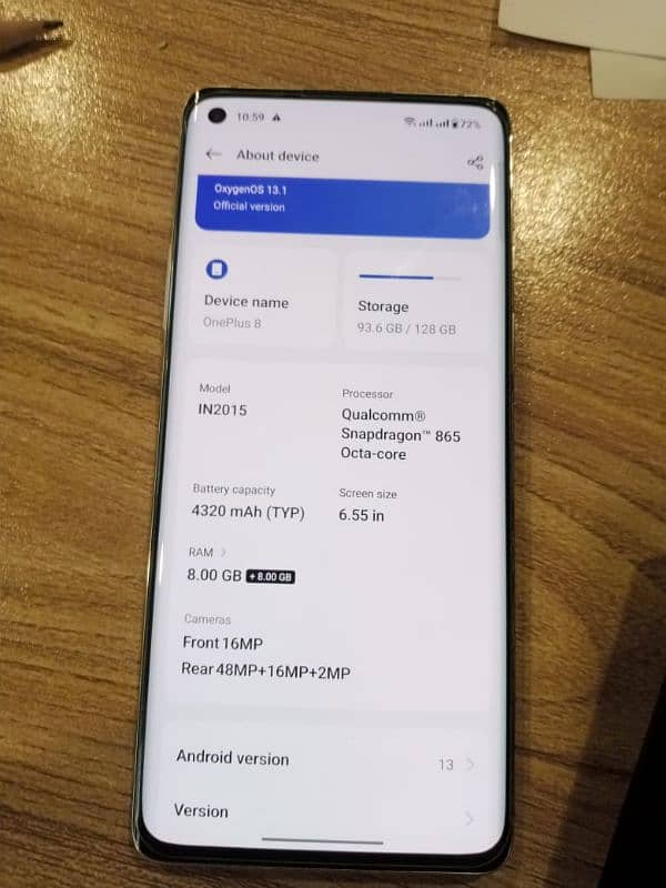 "OnePlus 8 for Sale – 8GB RAM | 128GB Storage | Excellent Condition" 0