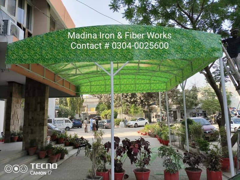 Fiber Glass, Sun Shade, Green Net, Iron Shed, Folding Shade 5