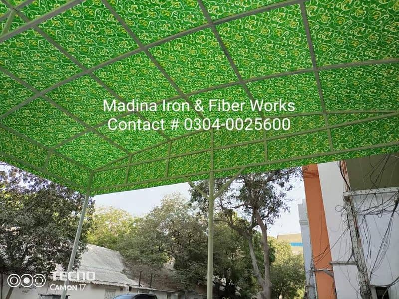 Fiber Glass, Sun Shade, Green Net, Iron Shed, Folding Shade 7