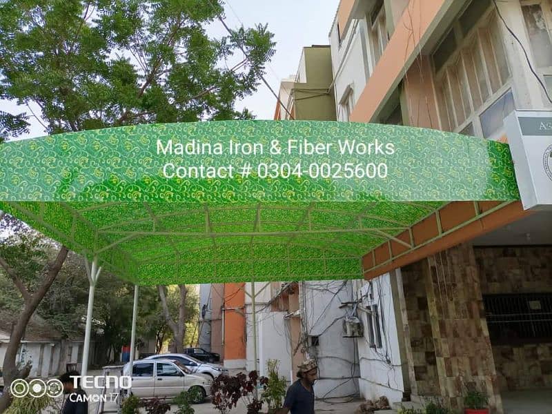 Fiber Glass, Sun Shade, Green Net, Iron Shed, Folding Shade 10