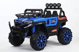 Electric Ride-On Jeep for Kids | 4x4 Off-Road Battery Car – Blue 0