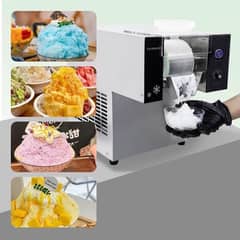 Snow flakes ice cream and snow maker machine