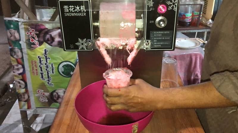 Snow flakes ice cream and snow maker machine 1