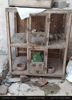 wooden used cage