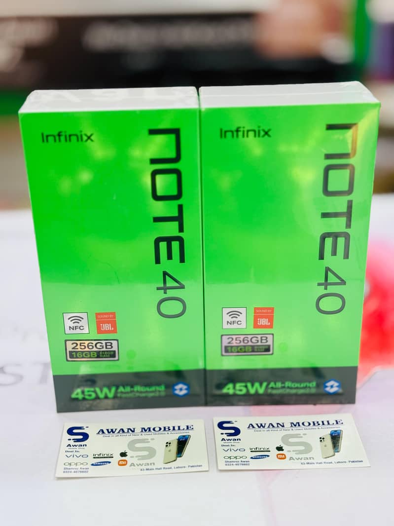 Infinix Note 40 | Hot 50 Pro+ | Hot 50 | Hot 50i Box Wholesale 1