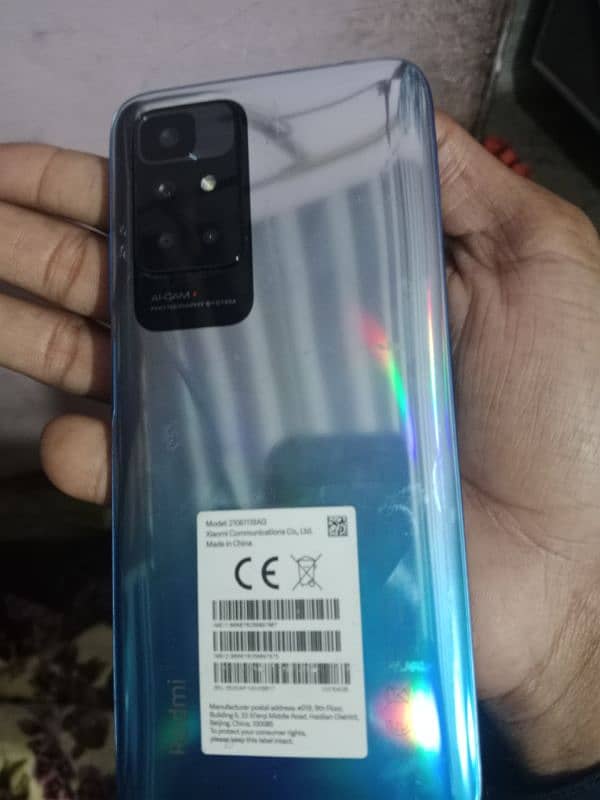 redmi10 4rom 64ram color blue 10 by 10 condition 3