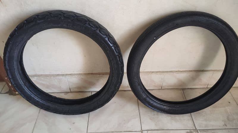 GS 150 Tyres & Tube Used 18k Kilometers 0