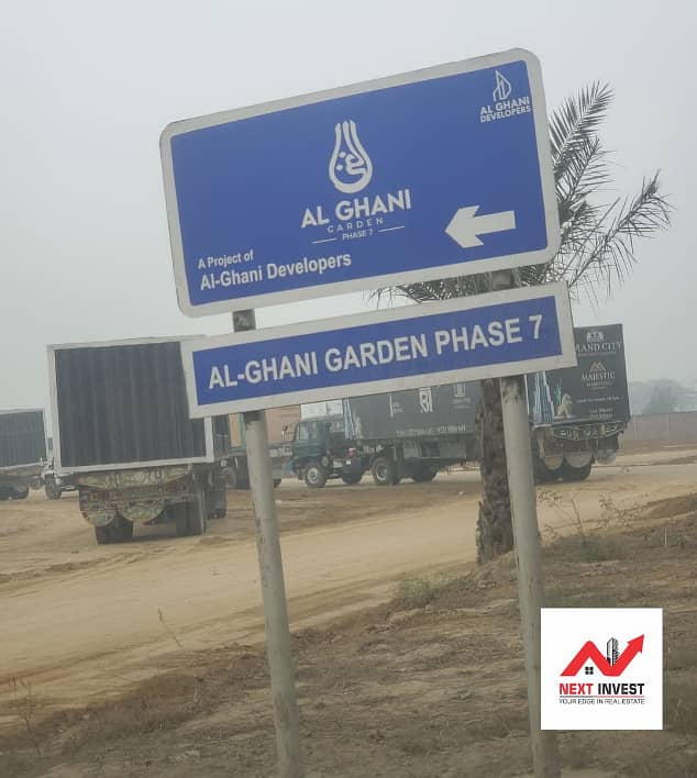 Invest Smart! 5 Marla Plot in Lahore with Just 3 Lakh Booking & 15,000/Month" in Al Ghani Garden Ph-7 2