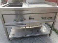 2 in 1 grill with hot plate