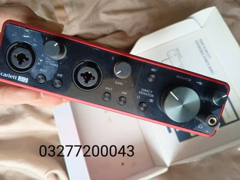 Focusrit 2i2 3rd generation audio interface 3