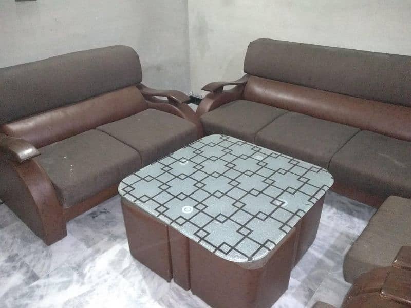 7 Seaters Sofa Set with table and stool 0