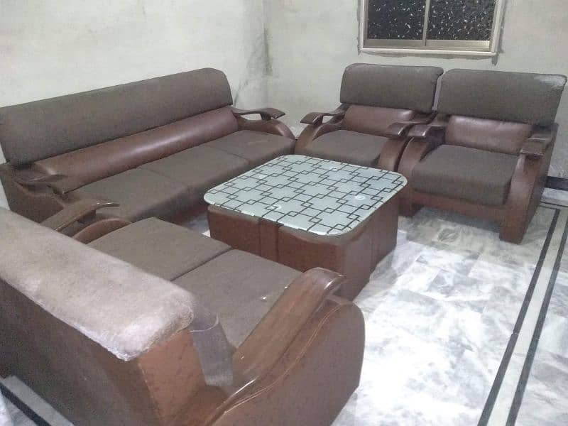 7 Seaters Sofa Set with table and stool 2