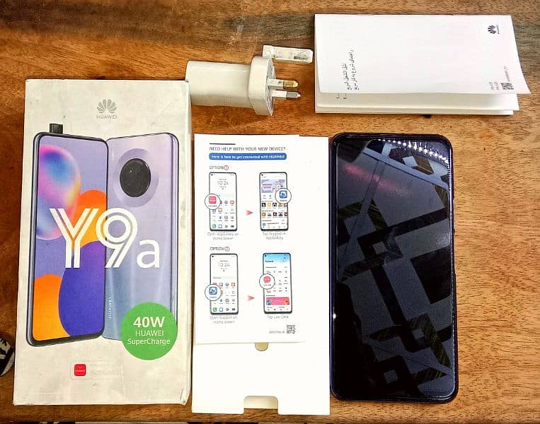 Huawei y9a With box and charger Urgent sale 0