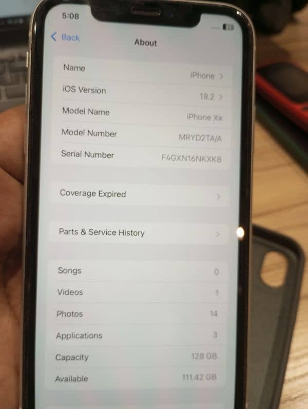 Iphone XR 128 GB white color 7