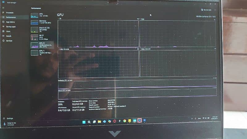 HP victus 15 i5 12gen with 4 gb graphic card GTX 1650 7