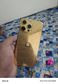 Iphone 14pro max 128GB Jv gold plated