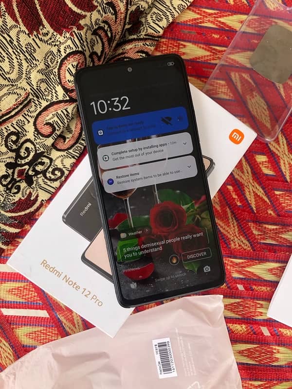 Redmi note 12 Pro 8+4/256gb dual sim non pta sim warking 2