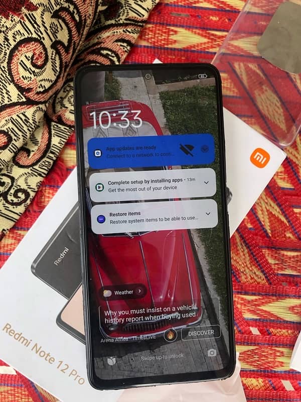 Redmi note 12 Pro 8+4/256gb dual sim non pta sim warking 4