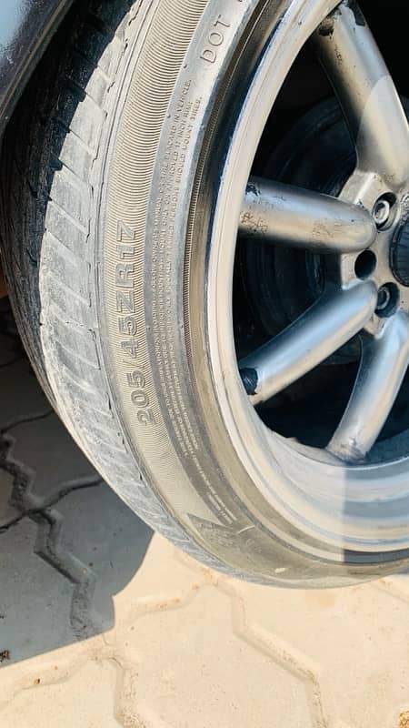 17 inches 9jj alloy rims and tyres for sale 1