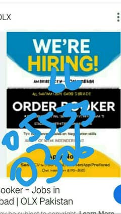 order taker required order booker