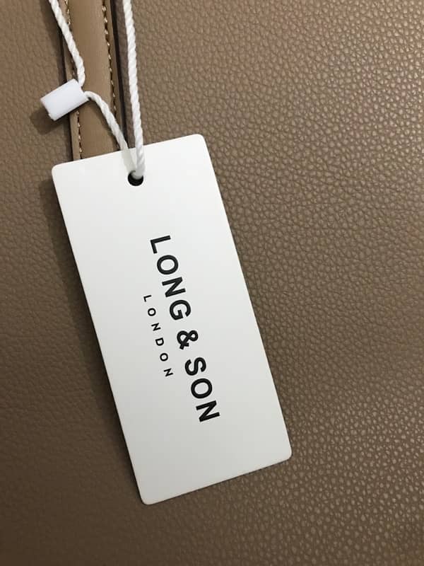 tagged imported handbag long and son London 5