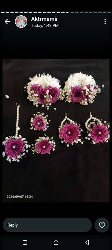 bridal set jewellery Golden white pink white purple white yellow white 7