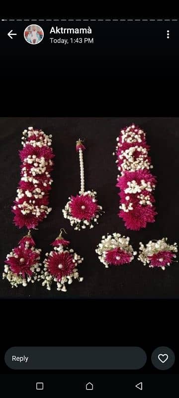 bridal set jewellery Golden white pink white purple white yellow white 8