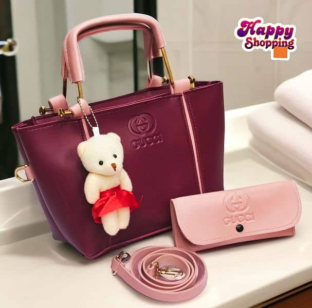 *"Gucci 2Pcs Bag Set for Girls - Imported Keychain - 1200/- Rs. "* 5