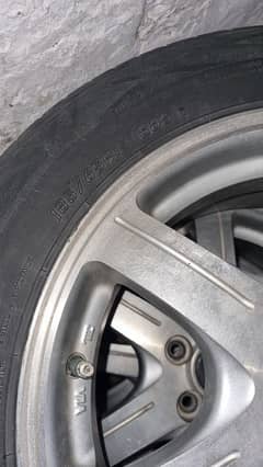 4 tires with alloys RIM for sale  185/65 R15