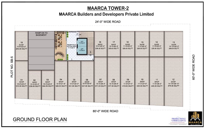 Shops Available MAARCA TOWER-2 Falaknaz Dream Villas 4