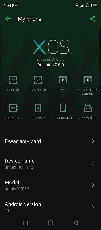 Infinix hot 11s 4Gb Ram | 128 Gb Internal Storage. 3