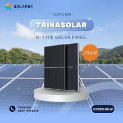 TOPcon Trina 705W Vertex NType Solar Panel