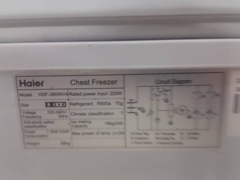 Haier Medium Size DoubLe DOoR InVerTeR Deep FreeZer 9