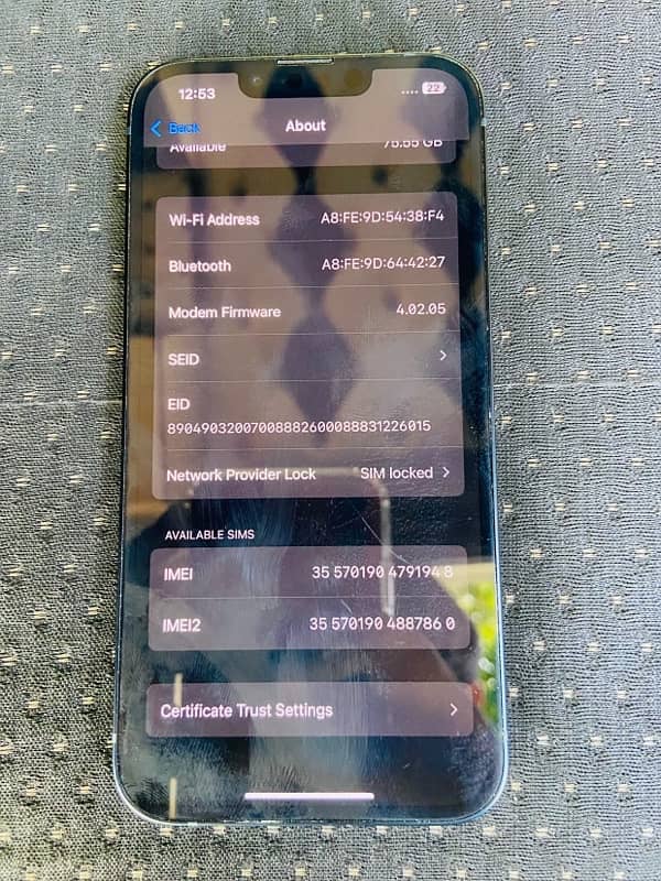 iphone 13, 128gb non pta 100% 5