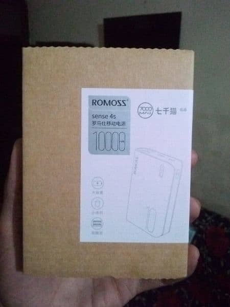 Romoss Sense 4s mini original power bank 10000 mAh complete capacity 3