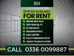 3800 SQFT Hall Available For Software Call Center IT Main Commercial Market