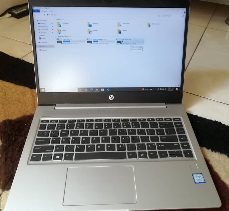 HP Probook 440 G6 CORE I7 8th Gen 12GB RAM With 256+128=384GB SSD 5