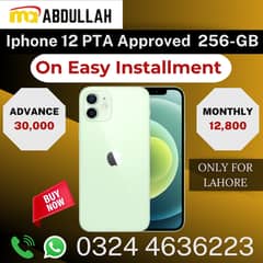 Iphone 12 PTA Approved 256-GB Mobile Available On Easy Installment