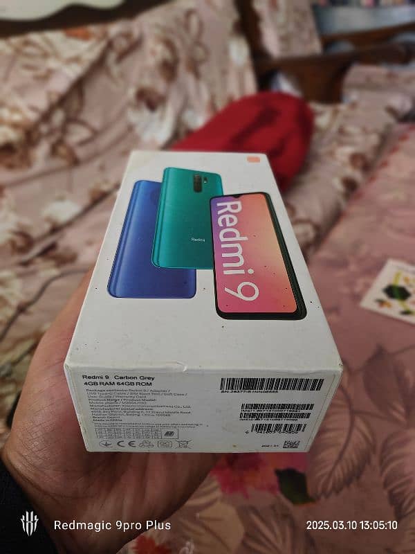 Xiaomi Redmi 9 ( 4+1 gb Ram 64gb) with Box PTA Approved 8