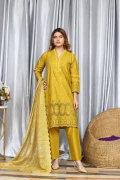 Lawn dresses with high quality fabric