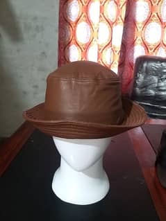 Leather hat