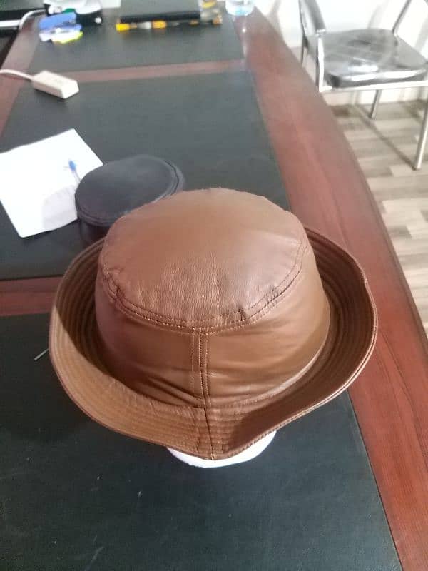 Leather hat 1