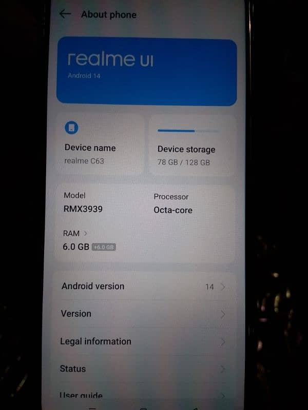 REALME C63 ALL OK 10/10 condition 5