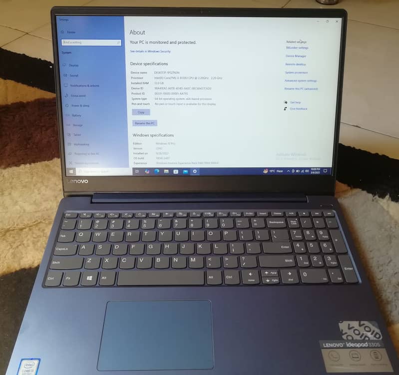 Lenovo ideapad 330s Core i3 8th Generation 12GB RAM 256+128=384GB SSD 2