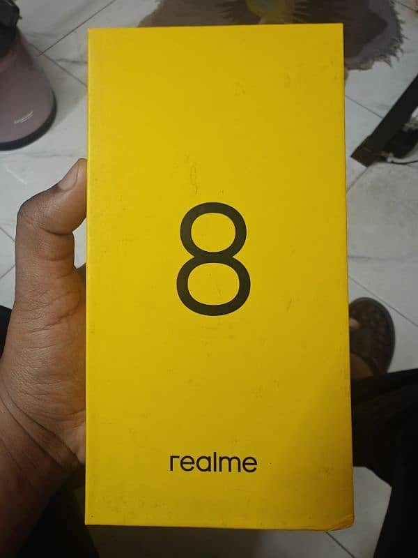 Realme 8 PTA Approved Dual sim 8/128 Gray Color 10/9 condition 8