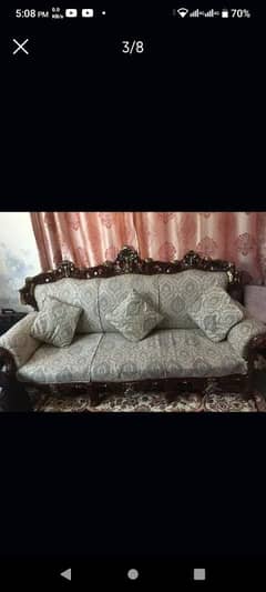 5 Seat sofa set with 3 tables