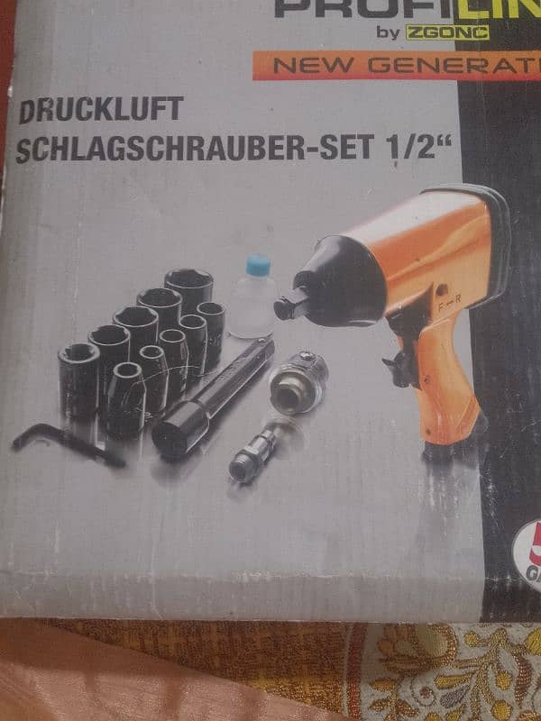 Druckluft   Schlagschrauber-set 1/2" made in P. R. C 6